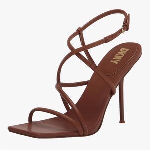 DKNY Strappy High Heel Sandals – Dk Cognac
Size 6 | New with Box
